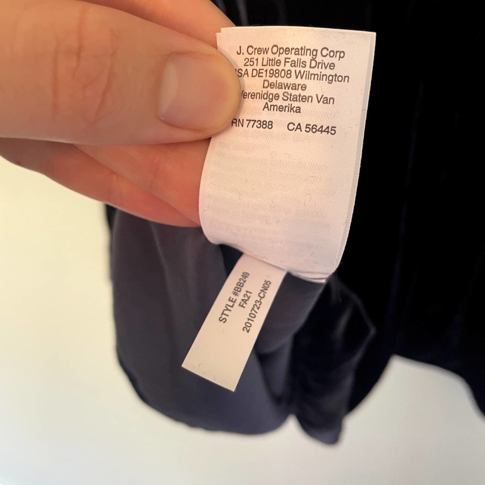 J.Crew Classic-fit Velvet Button-Down Shirt in Blue/Purple SZ 2X - Picture 12 of 12